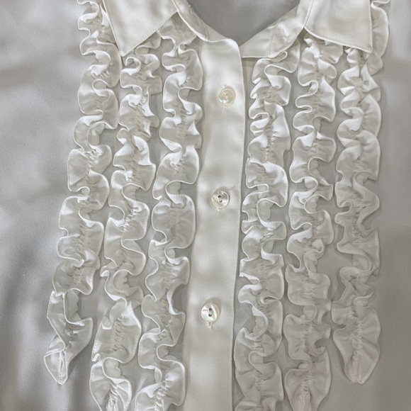 Liz Claiborne Womens Long Sleeve Flowy Blouse - Picture 3 of 7